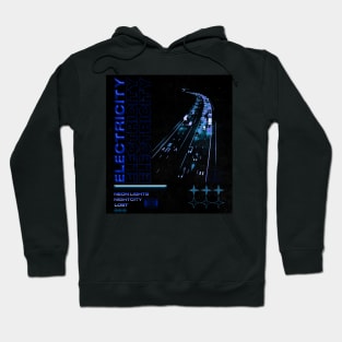 Highway Blue Neon Hoodie